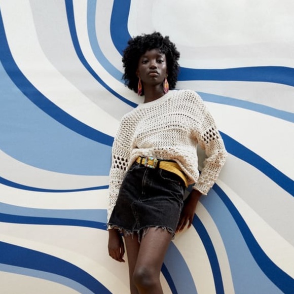 NWT Zara Knit Textured sweater - Picture 4 of 10